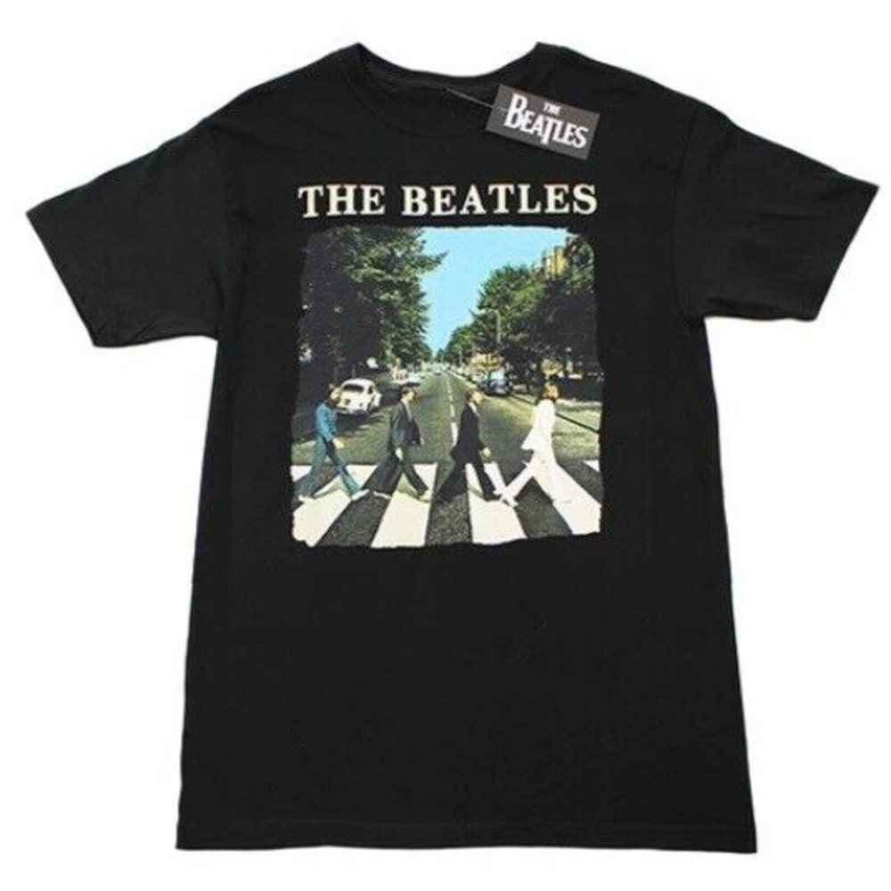 The Beatles Abbey Road Big Men's T-shirt 5X Black Tee Rock Band Music NEW Tags